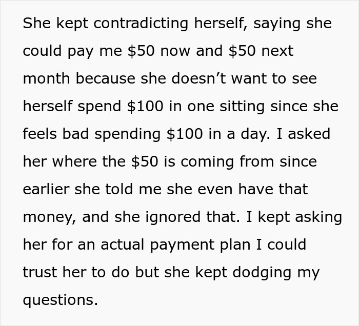 Woman Has $14 Lunches Every Day But Can&#8217;t Pay Back A Friend For A $74 Concert Ticket, Regrets It