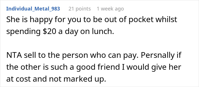 Woman Has $14 Lunches Every Day But Can&#8217;t Pay Back A Friend For A $74 Concert Ticket, Regrets It