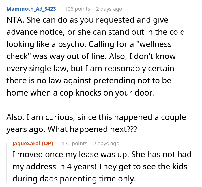 Woman Shows Up At Ex-DIL’s Doorstep Unannounced Again, Calls The Cops When She Doesn’t Let Her In