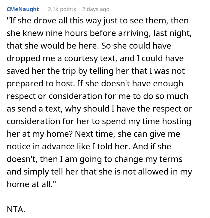 Woman Shows Up At Ex-DIL’s Doorstep Unannounced Again, Calls The Cops When She Doesn’t Let Her In