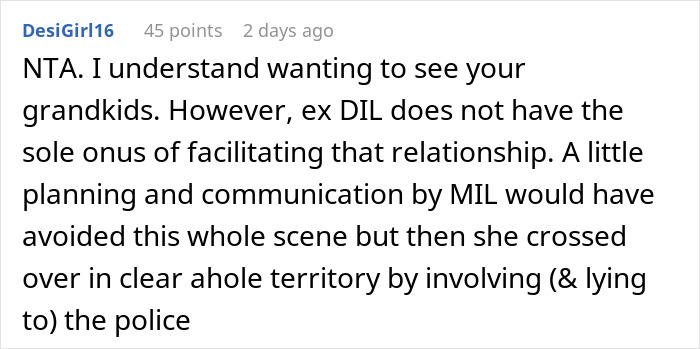 Woman Shows Up At Ex-DIL’s Doorstep Unannounced Again, Calls The Cops When She Doesn’t Let Her In