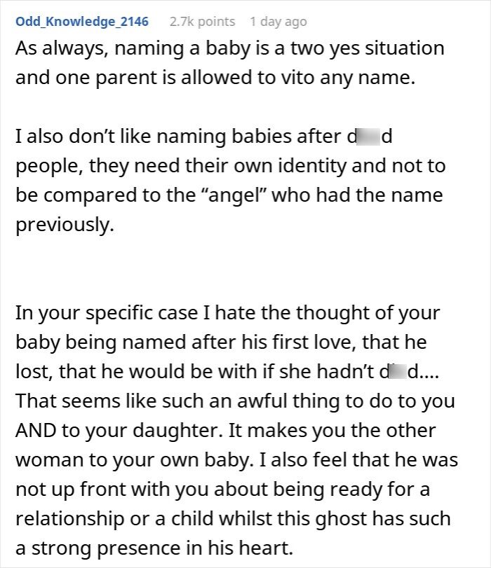 Man Loses His First GF At 21, Wants To Name His Baby After Her Years Later And Upsets Wife