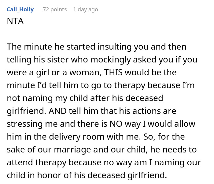 Man Loses His First GF At 21, Wants To Name His Baby After Her Years Later And Upsets Wife
