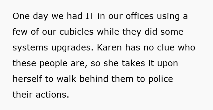 Office Karen Can’t Mind Her Own Business, Colleagues Watch As Karma Finally Comes For Her