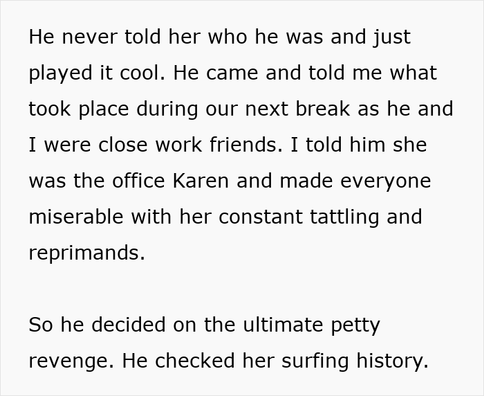 Office Karen Can’t Mind Her Own Business, Colleagues Watch As Karma Finally Comes For Her