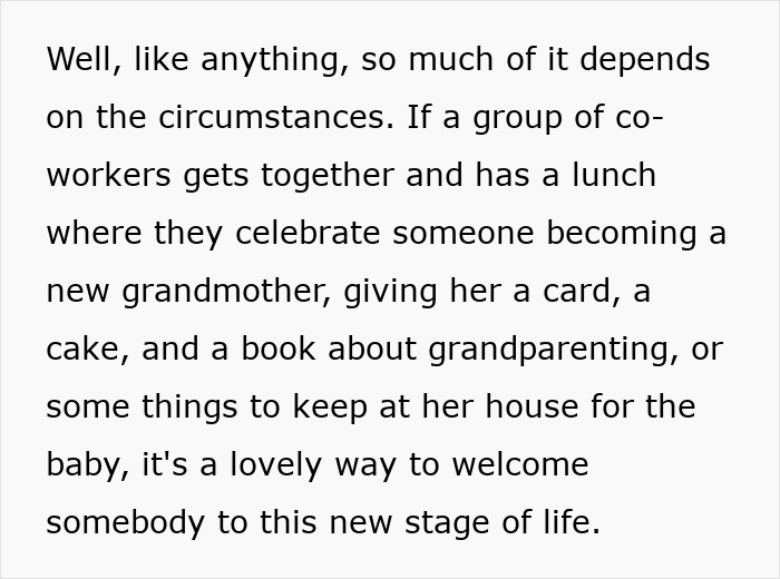People Have Strong Opinions On Grandmas Having A Baby Shower To Celebrate Their New Status
