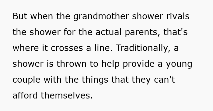 People Have Strong Opinions On Grandmas Having A Baby Shower To Celebrate Their New Status