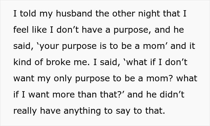 Chauvinist Hubs Says Wife&#8217;s Only Purpose In Life Is To Be A Mom, Folks Give Her A Reality Check