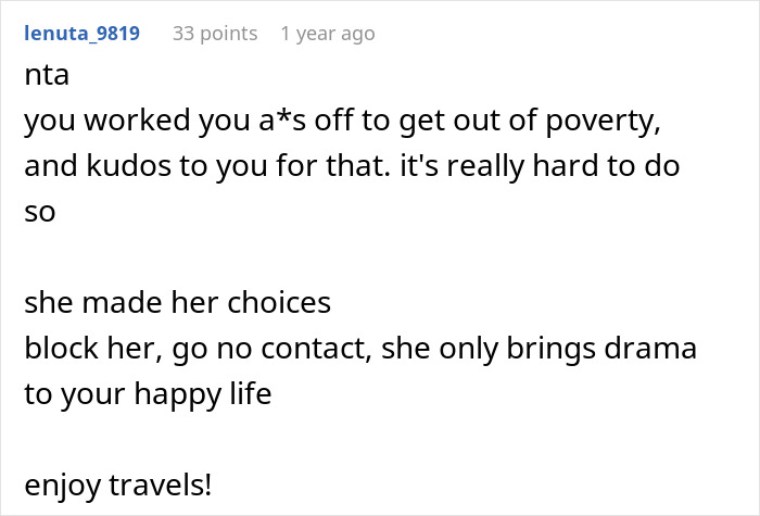 Woman Posts Photos Of Her Vacation, Struggling Sis Gets Mad Despite Making All The Wrong Choices