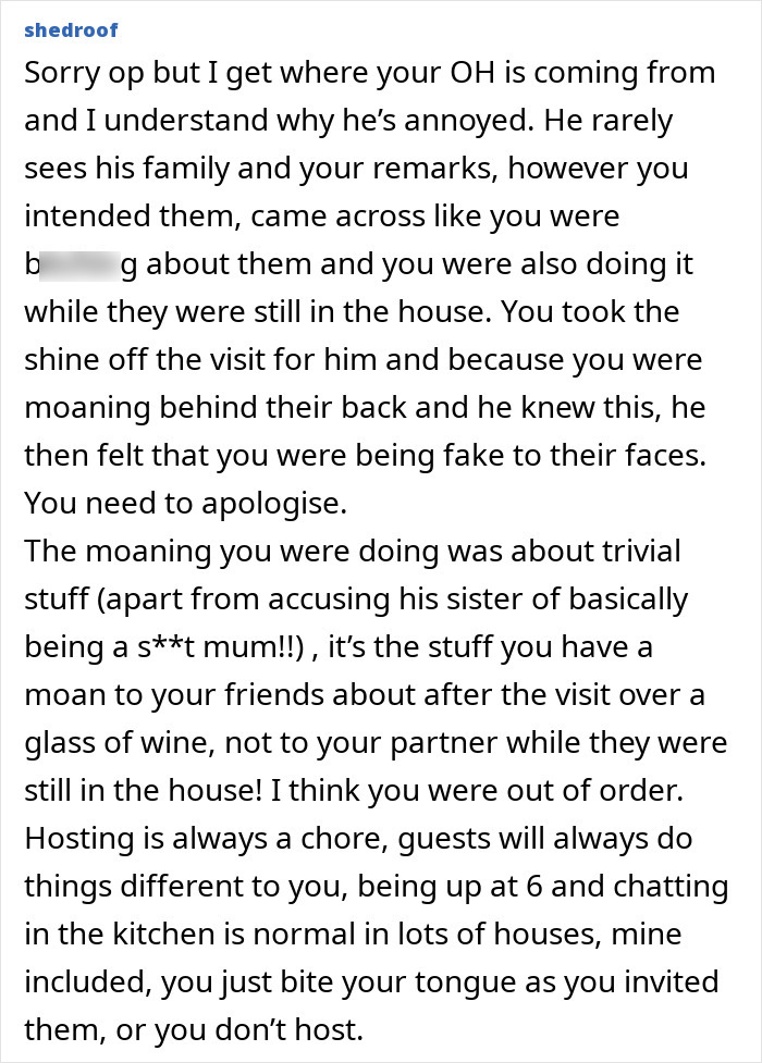 Woman Plays The Perfect Host To Hubby’s Visiting Fam, He Still Has Nothing But Hate For Her