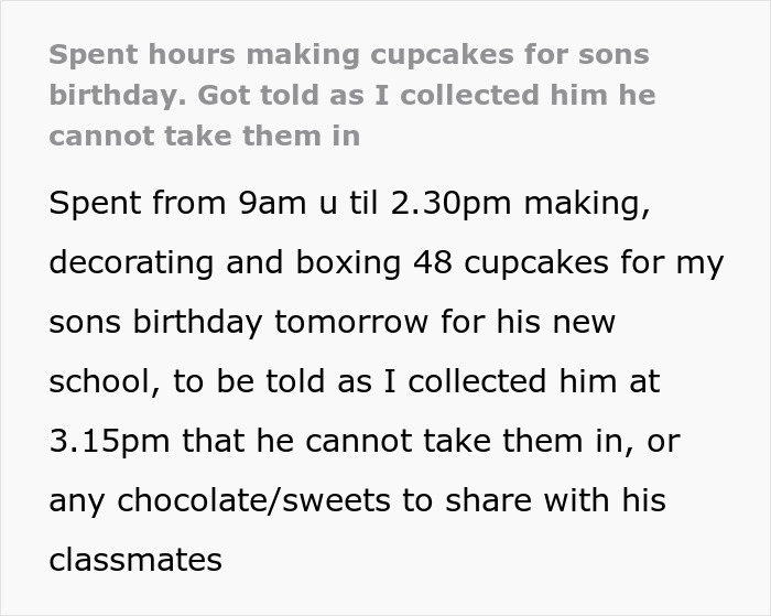 Mom Spends Hours Baking Cupcakes For Son’s Birthday, Is Furious After School&#8217;s Reaction