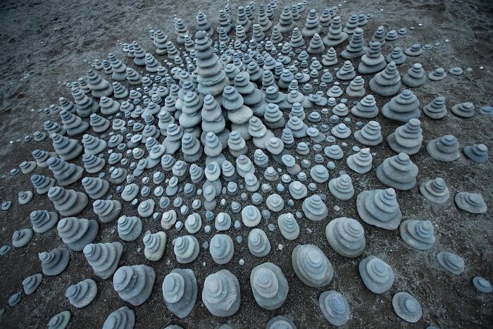 Unnaturally Natural Patterns: Artist Arranges Stones And Other Materials In Stunning Land Art (47 New Pics)