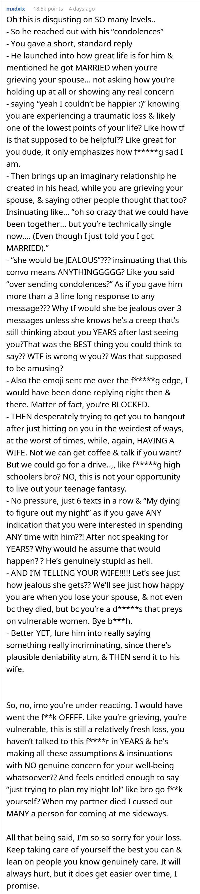 &#8220;Total Creep&#8221;: Lady Who Lost Her BF Of 13 Years Gets Weird Texts From Old High School Friend