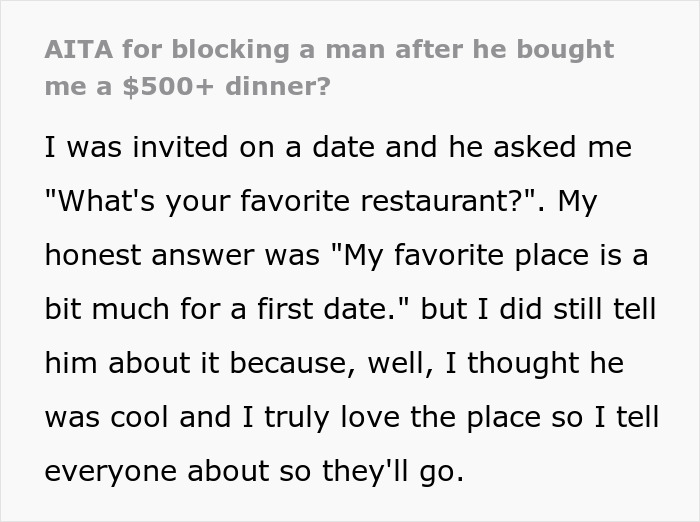 Man Acts Strange During First Date, Woman Thinks He ‘Tested’ Her And Blocks Him