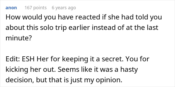 “Pack Your Bags And Get Out”: Woman Reveals She’s Leaving In 5 Days For A Solo Trip, Partner Is Not Having It
