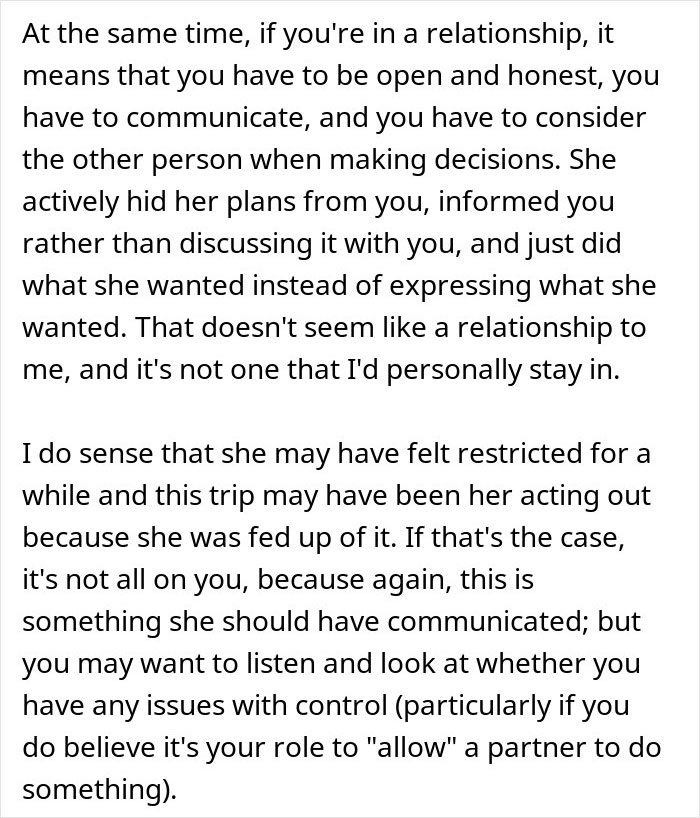 “Pack Your Bags And Get Out”: Woman Reveals She’s Leaving In 5 Days For A Solo Trip, Partner Is Not Having It