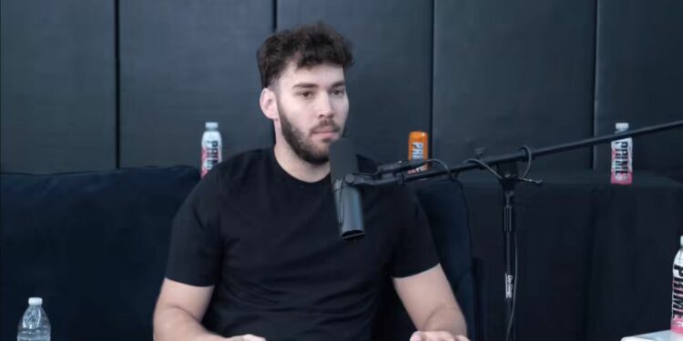Adin Ross talking in the mic while streaming