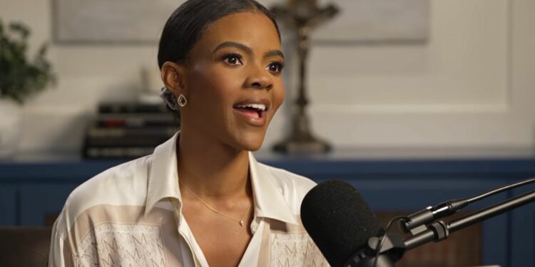 Candace owens smiling and talking