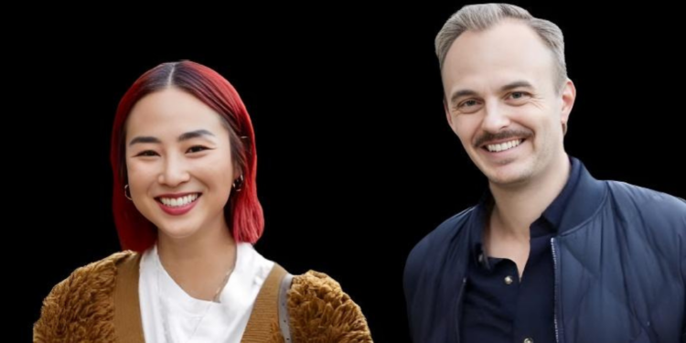 Greta Lee and husband Russ Armstrong