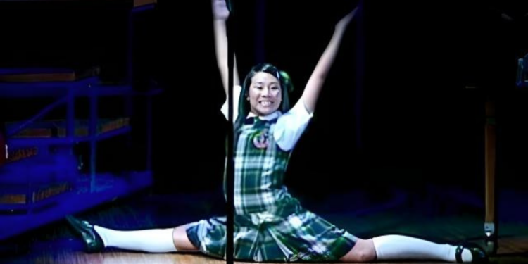 Greta Lee in a stage play