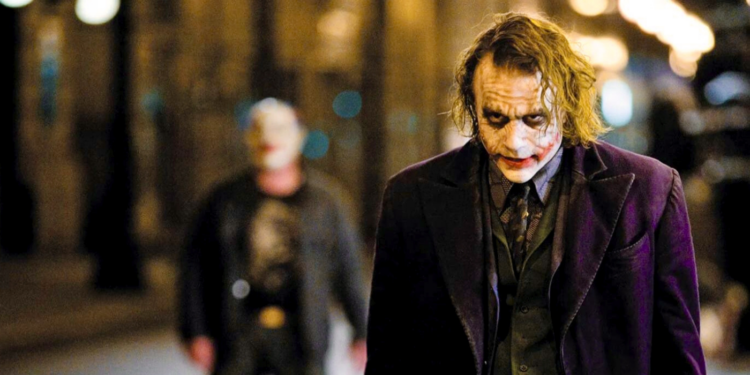 Heath Ledger as Joker in The Dark Knight Heath Ledger as Joker in The Dark Knight