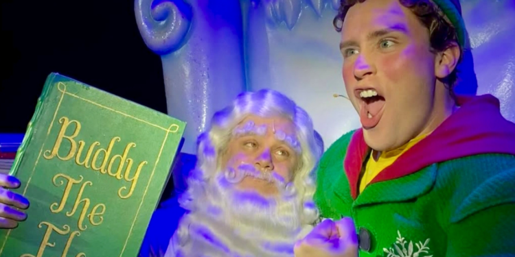 Sean Astin as Santa Claus in Elf the Musical play Sean Astin as Santa Claus in Elf the Musical play
