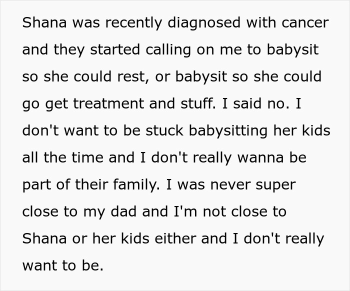Teen Won&#8217;t Babysit His 3 Stepsiblings As Their Mom Is Terminally Ill, Takes Heat From Dad