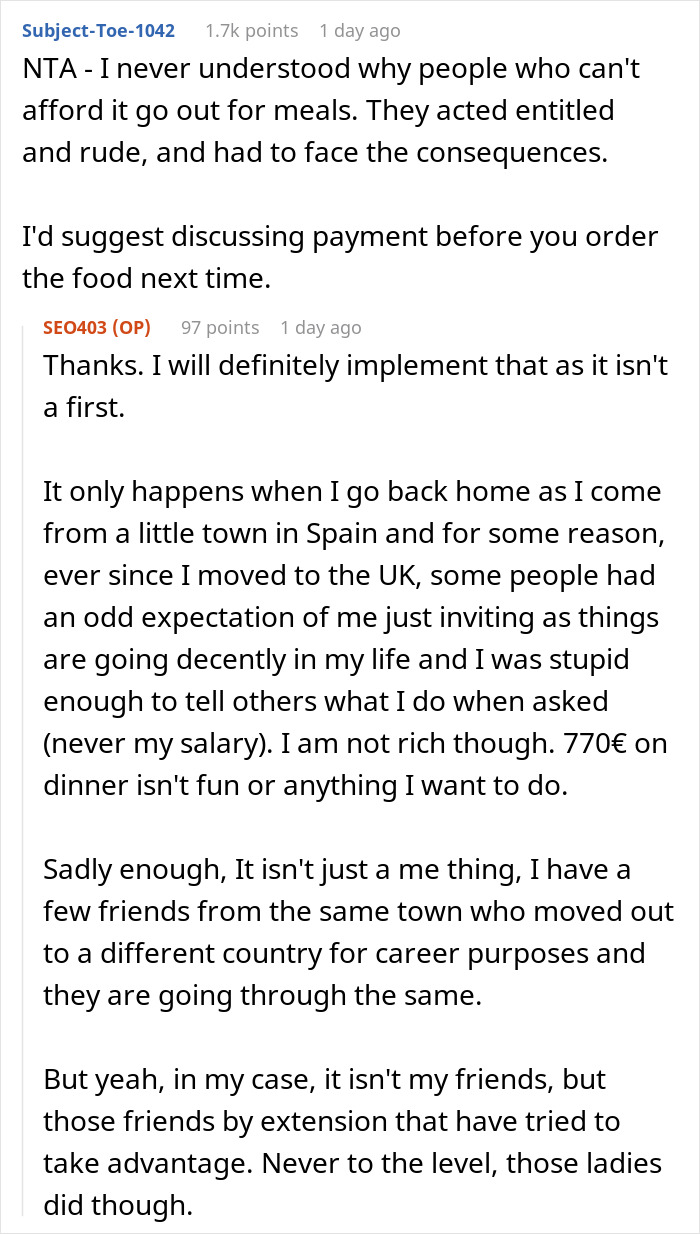 Guy Refuses To Pay $825 After Friend&#8217;s Entitled Guests Go Crazy With Ordering