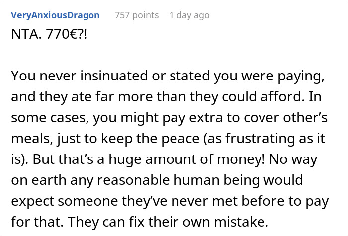 Guy Refuses To Pay $825 After Friend&#8217;s Entitled Guests Go Crazy With Ordering
