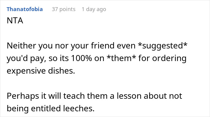 Guy Refuses To Pay $825 After Friend&#8217;s Entitled Guests Go Crazy With Ordering