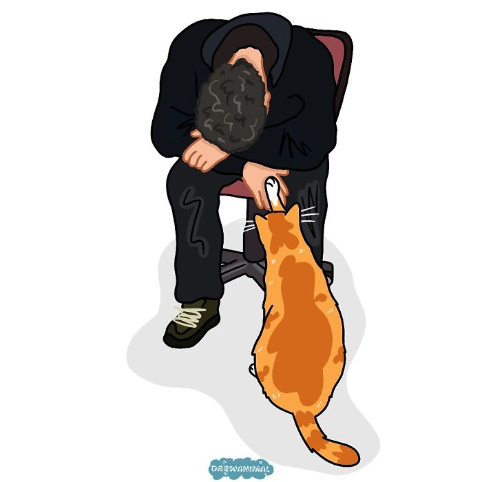 This Artist Turns Viral Cat Moments Into Funny Art (65 Pics)