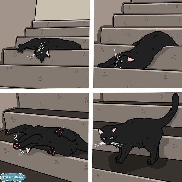 This Artist Turns Viral Cat Moments Into Funny Art (65 Pics)