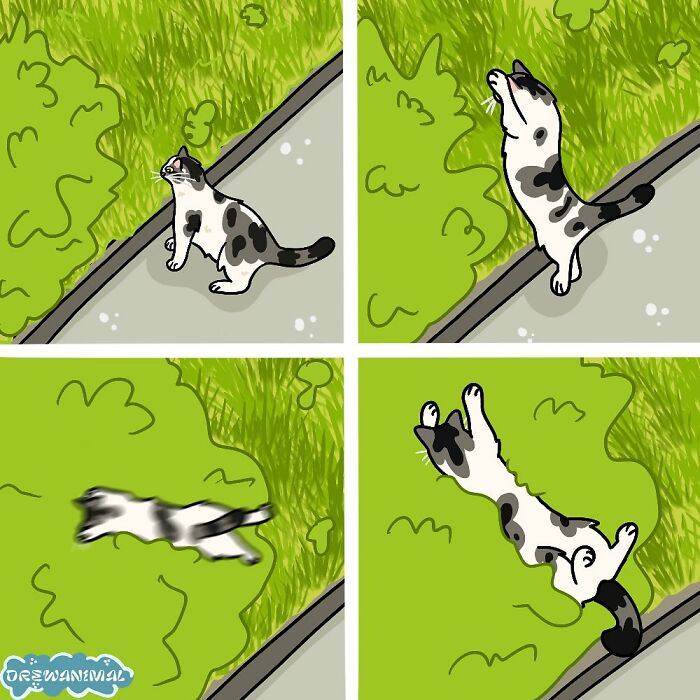 This Artist Turns Viral Cat Moments Into Funny Art (65 Pics)