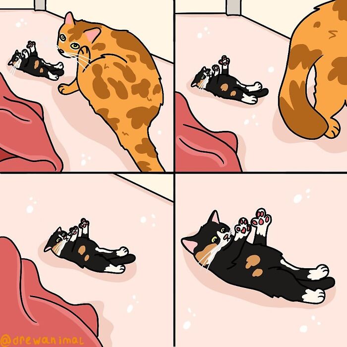 This Artist Turns Viral Cat Moments Into Funny Art (65 Pics)
