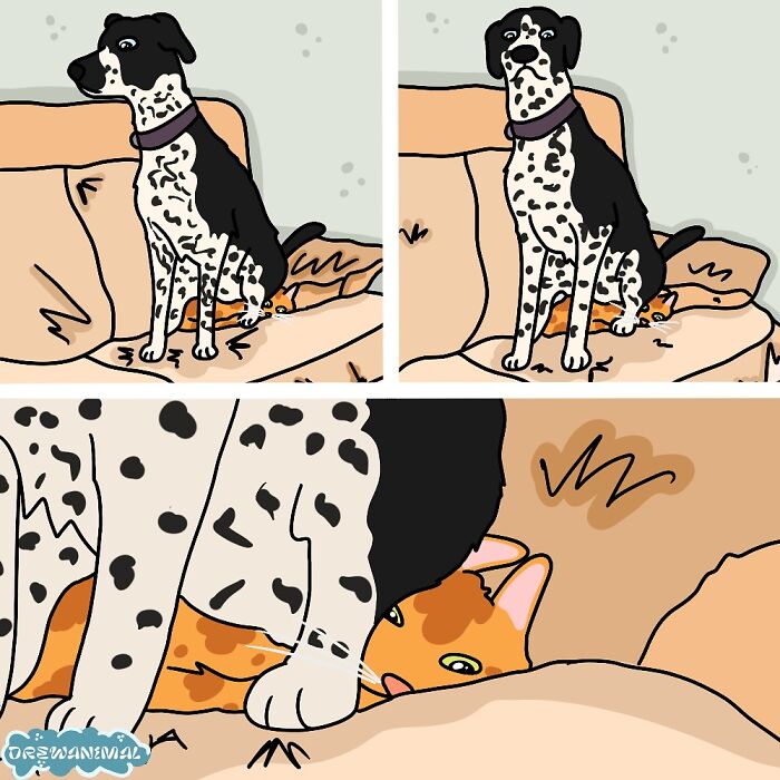 This Artist Turns Viral Cat Moments Into Funny Art (65 Pics)