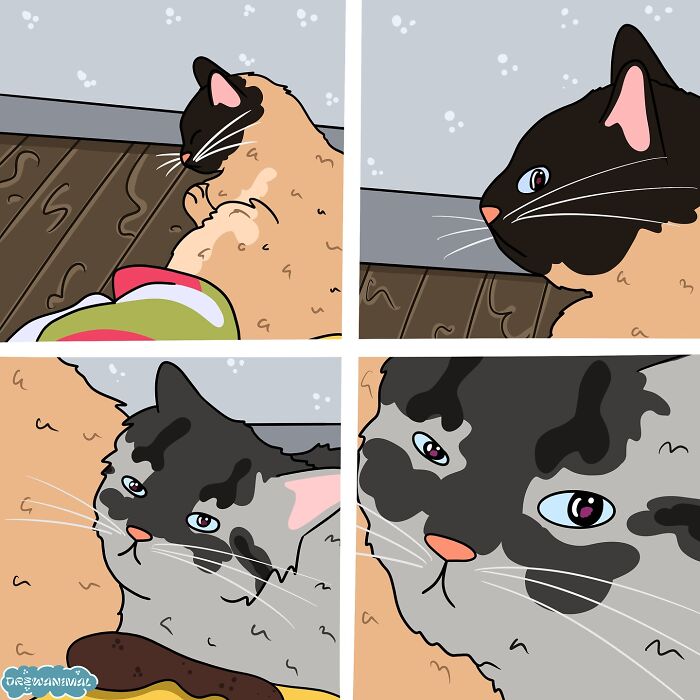 This Artist Turns Viral Cat Moments Into Funny Art (65 Pics)