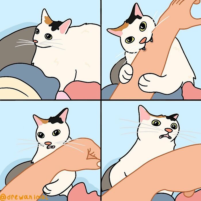 This Artist Turns Viral Cat Moments Into Funny Art (65 Pics)