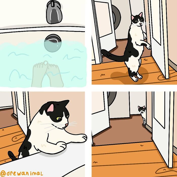 This Artist Turns Viral Cat Moments Into Funny Art (65 Pics)