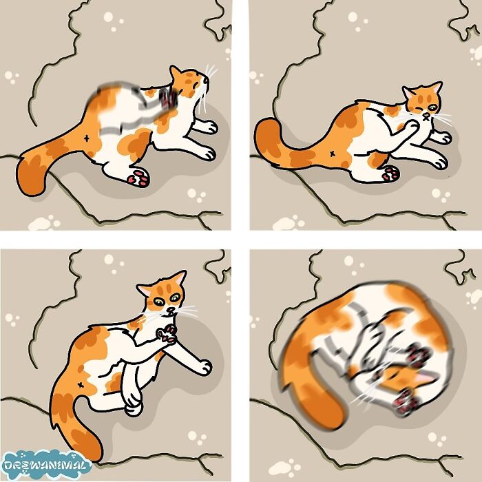 This Artist Turns Viral Cat Moments Into Funny Art (65 Pics)