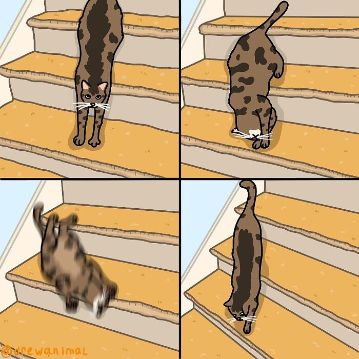 This Artist Turns Viral Cat Moments Into Funny Art (65 Pics)