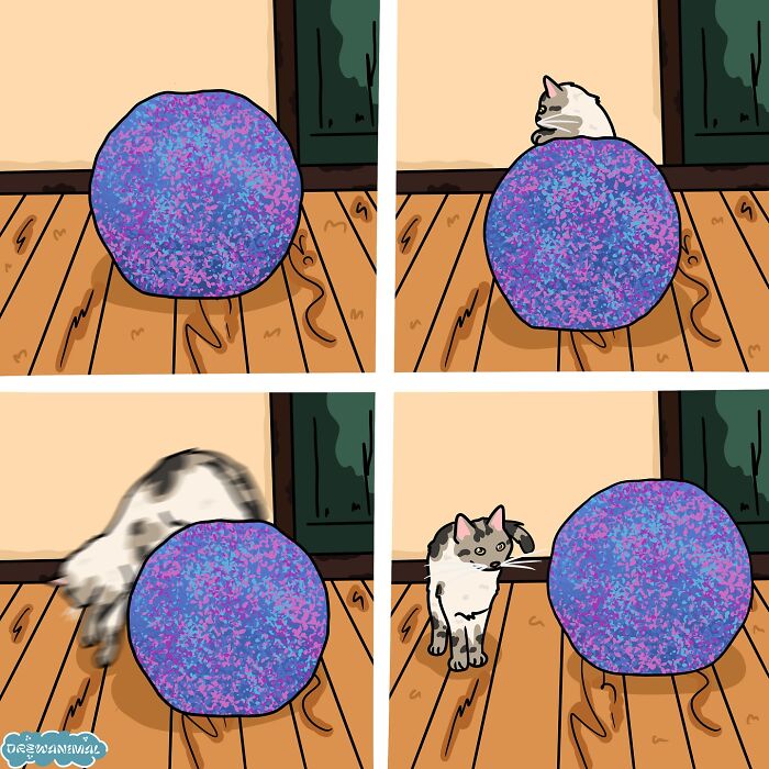 This Artist Turns Viral Cat Moments Into Funny Art (65 Pics)