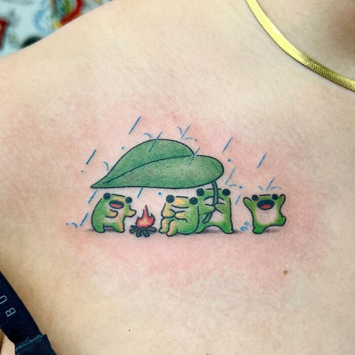 Adorable Frog And Other Animal Tattoos By Korean Artist Buoy (36 Pics)