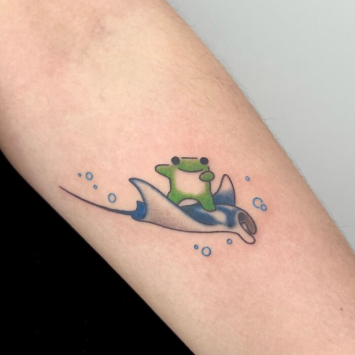 Adorable Frog And Other Animal Tattoos By Korean Artist Buoy (36 Pics)