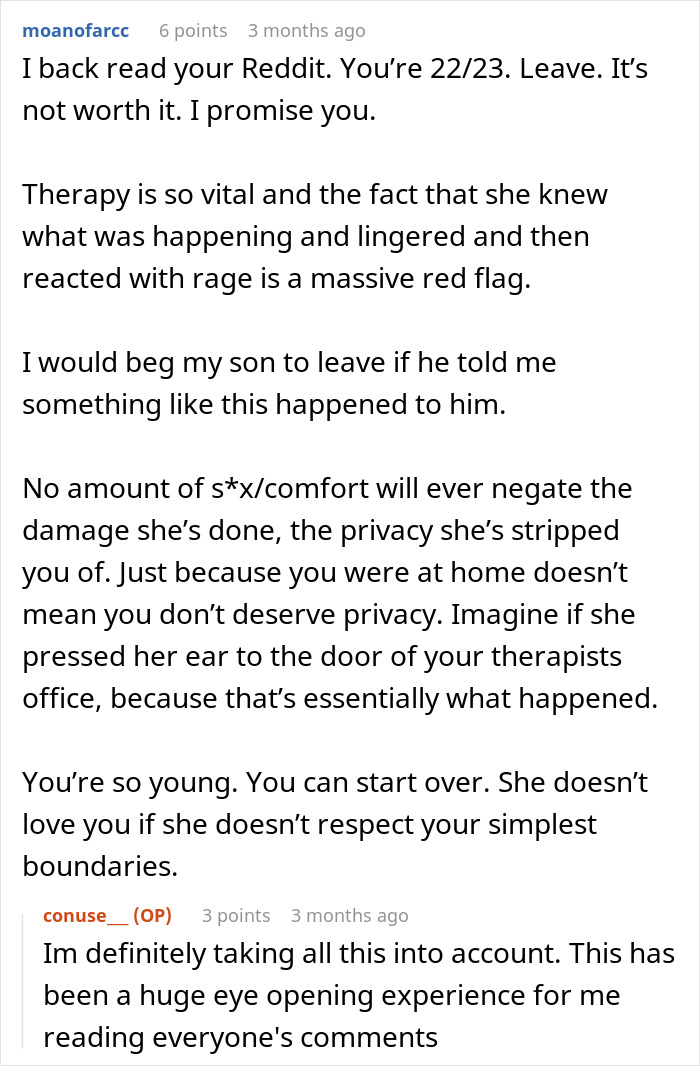 Woman Eavesdrops On Boyfriend’s Private Therapy Session, Is Angered By What She Hears