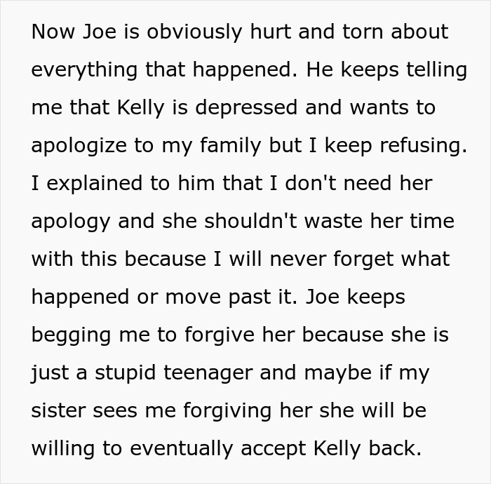 15YO Lies About Step-Uncle Exposing Himself To Her, Step-Aunt Cuts Teen Off Completely