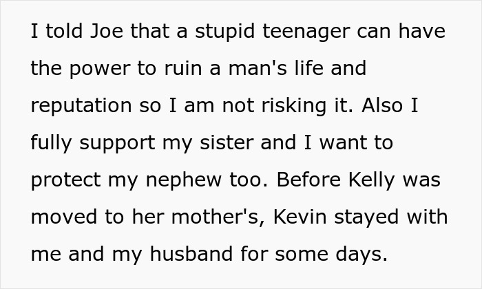 15YO Lies About Step-Uncle Exposing Himself To Her, Step-Aunt Cuts Teen Off Completely