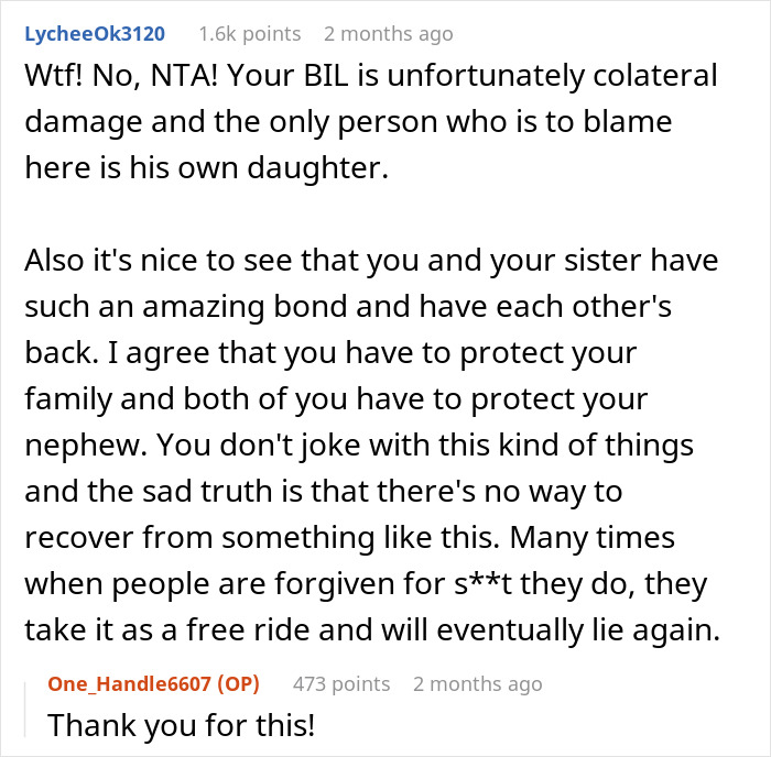 15YO Lies About Step-Uncle Exposing Himself To Her, Step-Aunt Cuts Teen Off Completely