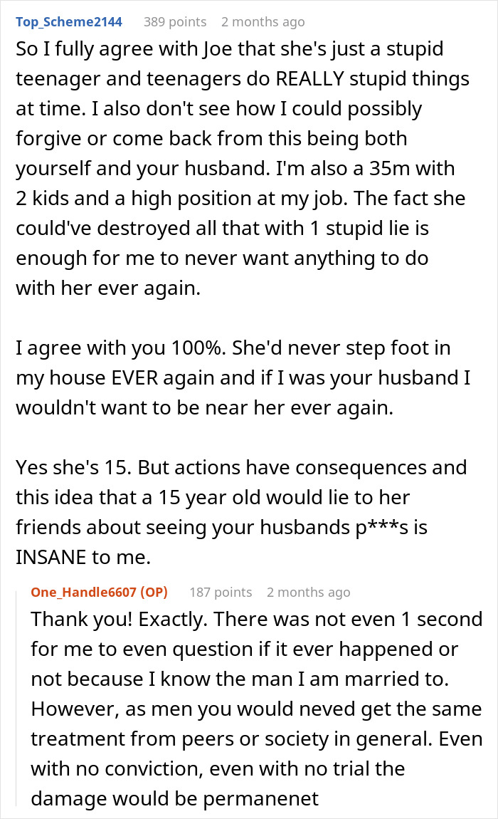 15YO Lies About Step-Uncle Exposing Himself To Her, Step-Aunt Cuts Teen Off Completely