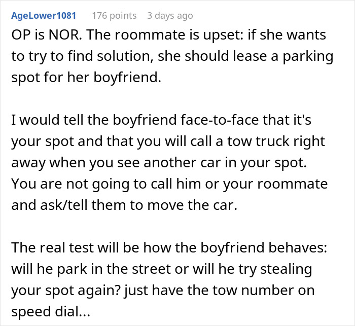 Woman Has Had Enough Of Roomie’s BF Taking Her Paid Parking Spot, Calls Tow Truck In A Heartbeat
