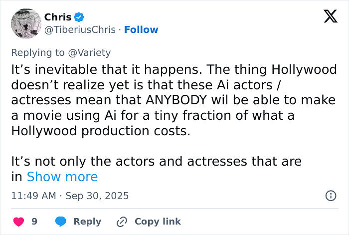Emily Blunt Begs Agencies To Reject AI Actress Tilly Norwood After &#8216;Terrifying&#8217; Film Festival Reveal